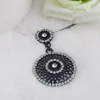 Sticks Jewelry Geometric Trendy Necklace Zinc Alloy Round Hollow Out Rhinestone Rope Chain Charm Choker Necklace5294321