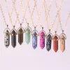 Calmante Stone Red Jasper Necklace Placcato oro Bail Healing Crystal Strong Protection Radice di pietra preziosa Chakra Collana per emotivo spirituale