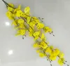 Real Touch 110cm Ratex Winter Jasmine Fake 5 vork bloemen oncidium kunstmatige orchidee bloem bruiloft dendrobium