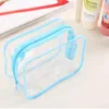 Sac cosmétique Transparent femmes sac de Maquillage organisateur PVC voyage sacs de lavage pochette à fermeture éclair organisateur Trousse Maquillage Femme193r