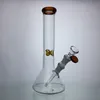 Kleine glazen bongglazen waterpijp Bong beker waterpijp 10 '' met kleur accent op mondstuk beker Bong Water Bong