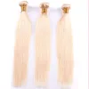 Colored Brazilian Remy Human Hair Weave Straight 613# Blonde Human Hair 3 Bundles Cheap Brazilian Human Hair Extensions Deals Vendors