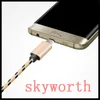 Premium Micro USB Typ C Kabel ładujący Nylon Pleciona Szybka Ładowarka USB 3.3ft 1m dla Androida Samsung Nexus HTC Motorola Huawei