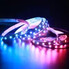 5M 5050 SMD 60LEDs / м WS2812 Светодиодные полосы WS2812B RGB LED Pixel Light 5V WS2811 Гибкая цифровая лента белый PCB Non-водонепроницаемый IP20