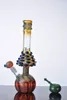 New Mushroom hookah Glass Water pipe Colorful zob glass bongs hand made oil rig with downstem 14 mm joint