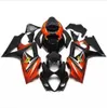 3 cadeaux gratuits Nouveau Suzuki GSXR1000 GSX-R1000 07 08 2007 2008 K7 ABS Kit de carénage de moto en plastique carrosserie capot noir Orange