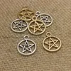 Pulchritude Three Color Vintage Metal Alloy Pentagram Charms Jewelry Pendant Charms Charms Findings 5​​0pcs 20 25mm T03372330