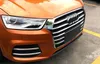 Högkvalitativ rostfritt stål 11st Car Front Grill Dekorationsremsa, Grill Trim, 4st FOT FOG LAMP TRIM FÖR AUDI Q3 2016-2017