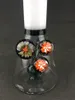 Estilo Vidrio Agua Bong Pipas para fumar Plataforma petrolera Bongs Reciclador de vidrio Hooahks 14.4 mm Junta de vidrio Alta calidad Tubos embriagadores Agua Bong