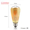 Lampadina a filamento LED Edison vintage dimmerabile ST64 E27 220V 2W 4W 6W 8W Lampadine Edison retrò 110V Lampada a led Sostituisci luce a incandescenza