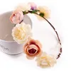 New Bohemia Handmade Flower Crown Wedding Wreath nuziale copricapo fascia Hairband Hair Band Accessori per le donne Lady