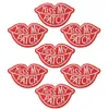 10 pcs Kiss my patches for clothing iron embroidered patch applique iron sew on patches sewing accessories for DIY clothes