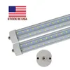 Singel Pin LED-rör FA8 TUBE 60W V-formad och Dural Row Double Sides SMD 2835 LED Light Tubes 8FT LED AC85-265V UPS FedEx