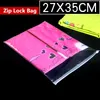 45x55cm Clear Plastic Garment Zip Lock Reusable Dress Packaging Bags Transparent Zipper Clothing Storage Self Seal Hermetic Package Pouch