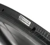 Evo Carbon Road Bike Wheels 60 mm głębokość 25 mm szerokość Pełna węglowa kółka rurowa z prostymi piastami konfigurowalnymi logo221f