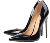 Мода 12 см каблук женщины ню лакированная кожа Кожа Peep-toes высокие каблуки ,Desiger платформы мелкий рот Женская обувь платье черные насосы