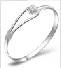 Hot charm bangle bracelet High quality 925 sterling silver rose flower dolphin style cuff bangles bracelets jewelry for women