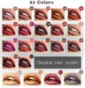 Pudaier Matte Lipsticks 21 Kleuren Cosmetica Langdurige Metaal Sexy Rode Lippenstift Tint Fluwelen Matte Naakt Liquid Lip Gloss