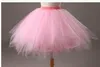 Bonbons multicolore ligne tutu demi-longueur robe de bal jupe pour les filles robe de mariée studio jupe petite jupe, 15colors