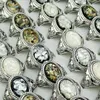 2014 Nouvelle Arrivée 30 pcs Garanti Naturel Shell Ovale Vintage Argent Anneaux pour Femmes Hommes Bijoux Entiers Lots A501262z