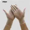 50pairs Disposable Black white clear Nitrile latex Gloves PVC clear Powder & Latex Free glove for exam mechanic beauty multi purpose
