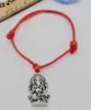 Free Ship 100pcs Buddha String Lucky Red wax Cord Adjustable Bracelet NEW