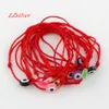 Nova Kabalah Red String Bracelet Mix Cor Resina Mal Eye Bead Proteção Vermelha Suspensão Sorte Forte Braceletes 100 pcs B-35