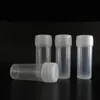 5g 양 재사용할 수 있는 플라스틱 명확한 소형 작은 유리병 관 5ML 작은 표본 병 저장 그릇 시험관