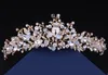Ny Barock Queen Colorful Bridal Crown Gratis Frakt Högkvalitativ Crystal Wedding Prom Party Tiara Hårtillbehör Fair Maiden Headpieces