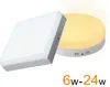 6 W 12 W 18 W 24 W Kare / Yuvarlak Led Panel Işık Yüzeye Monte led led Downlight tavan aşağı 110-240 V lampada led lamba + LED Sürücü LLFA