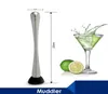 Ghiacciolo da cocktail in acciaio inossidabile al limone Bar muddler swizzle stick crush XB4588258