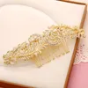 Gold Handmade Wedding Hair Accessories High End Crystals Bridal Hairpieces Delicate Small Prom Hair Combs H118