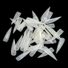 Hela 500st Stiletto Long False Fake Nails Tips Manicure Artificial Nails Salong Half Cover Tips White Clear NaturalBeige 6761374