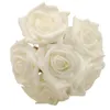 Wholesale-6pcs Artificial Flower Rose EVA Foam DIY Bride Roses For Wedding Party Decoration Home Decoration Simulation Flowers Houseware