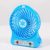 Mini Protable Fan Çok Fonksiyonlu USB Şarj Olabilir Çocuklar Masa Fan LED Işık 18650 Pil Ayarlanabilir 3 Hızlı Kar Soğuk Çok Renkli Kutusu