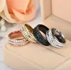 Top Sell Fashion Jewelry Anique 316 Stainless Steel Rose Gold Plated CZ Crystal 4 Color Gemstones Women Wedding Engagement Men Ring Gift