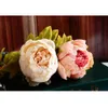 1 Bouquet 10 Têtes Vintage Artificielle Pivoine Soie Fleur De Mariage Décor À La Maison De Haute Qualité Faux Fleurs Pivoine