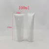 100ml white empty lotion tubes bottle , refillable squeeze tubes container 100g , skin care cream cosmetic soft containers