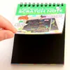 الجملة- الإبداع DIY Scratch Note Black Cardboard Draw Sketch Notes for Kids Toys Notebook School Setcors Accessories