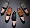 Mens Loafers 가죽 레트로 신발 럭셔리 2019 디자이너 플랫 운전 캐주얼 신발 남성 고품질의 갈색 Espadrilles 브랜드 영국 스타일