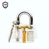 Transparente Visível Pick Cutaway Prática Cadeado Lock Lock Pick Ferramenta de serralheiro Conjunto de Prática Ferramenta de Fechadura