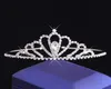Flickor kronor med strass bröllop smycken brudhuvudstycken födelsedagsfest prestanda tävling crystal tiaras bröllop tillbehör #bw-t026