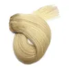 Elbess Blonde Hair Extensions Clip dans les cheveux humains Blonde Blonde 7 pcs Set Tête pleine tête # 613Silky Droits 100g Cheveux Remy