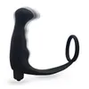 Men Sexy toys Silicone Male Prostate Massager Cock Ring Anal Vibrator Butt Plug for Men, Adult Erotic Anal Sex Toys