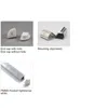 20 X 1M sets/lot V shape plastic profile for led light and Waterproof angle led channel for cabinet or kitchen led light