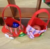 19*17cm Christmas colorful bag apple gift bag for children Non-woven Snowman Santa Claus candy bags christmas decoration