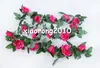 Europese zijde rose bloem wijnstok 230 cm / 90.56 "lengte kunstmatige bloem rotan rozen camella wijnstokken voor bruiloft centerpieces 6 kleuren beschikbaar