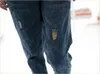 Atacado- 2022 Womens Senhoras Baggy Denim Jeans Comprimento Completo Pinafore Dungaree Geral Jumpsuit