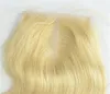 Cheveux malaisiens péruviens 613 vague de corps fermeture blonde brésilienne 4x4 fermeture de cheveux brésiliens fermeture de dentelle blonde brésilienne Blonde Ext1916744