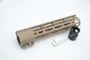 Tan tryckt 7'''9''10''11''12''13.5 '' 15 '' tum M-Lok Clamp Style Handguard Rail Gratis Float Mount System